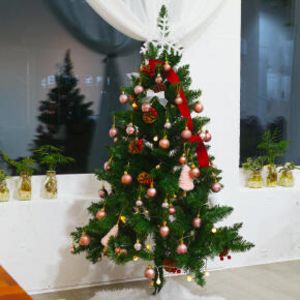 Poom에서 크리스마스트리 나무 풀세트 로즈골드 레드리본 1.2m 125000원 제공