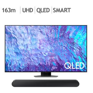코스트코에서 삼성 QLED TV KQ65QC80AFXKR 163cm (65) + S50B 1999000원 제공